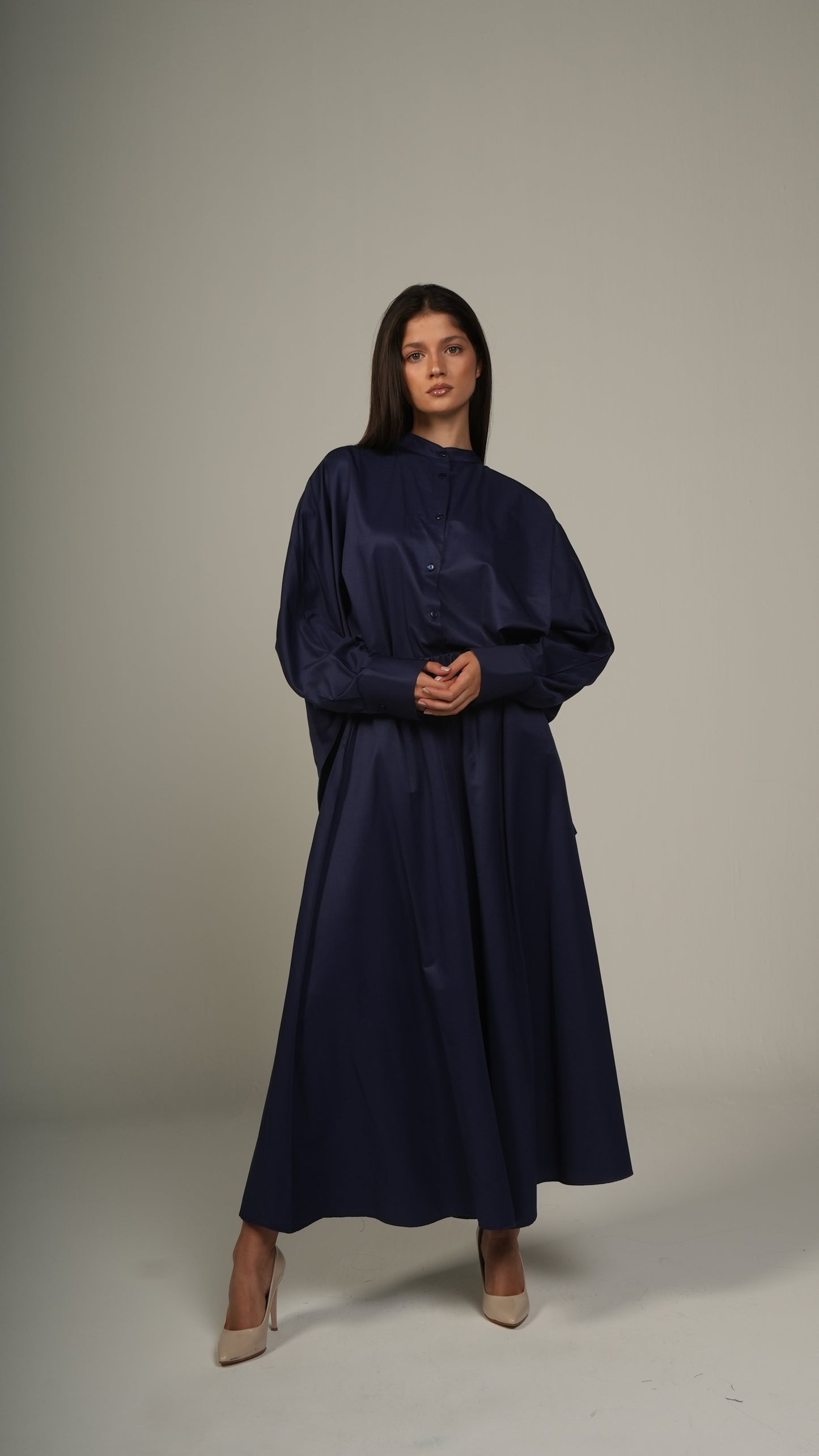 Flowy wide-leg pants and blouse