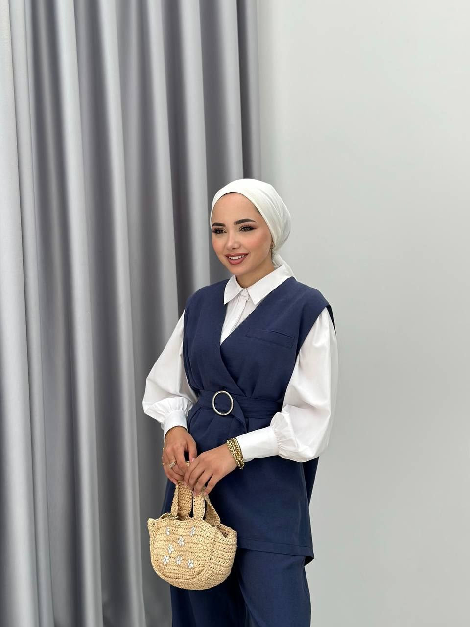 Linen vest and trousers
