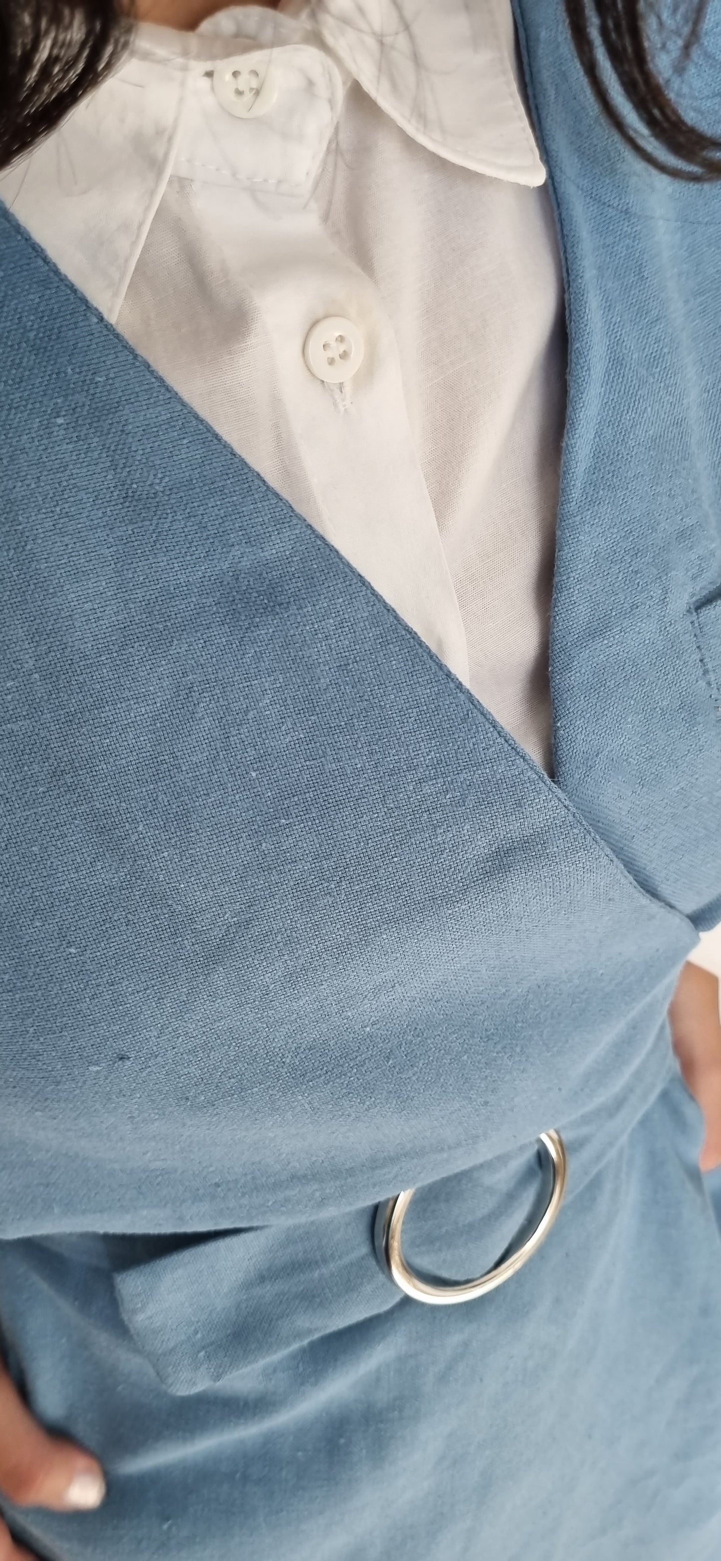 Linen vest and trousers