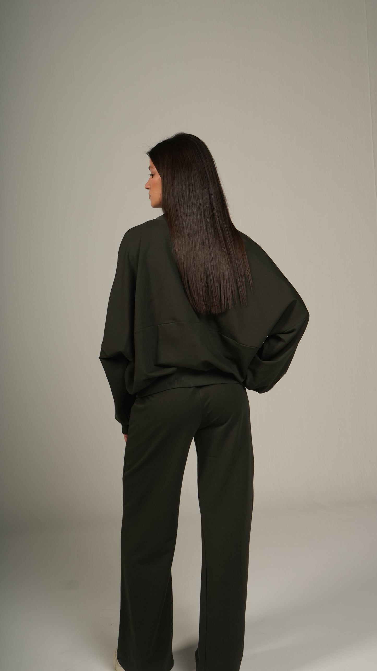 Zip-up relaxed co-ord set