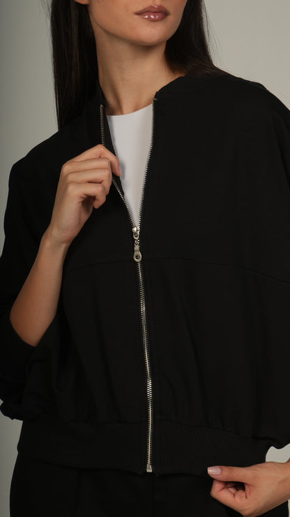 Zip-up relaxed co-ord set