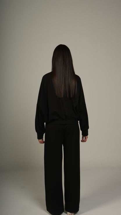 Zip-up relaxed co-ord set