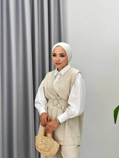 Linen vest and trousers